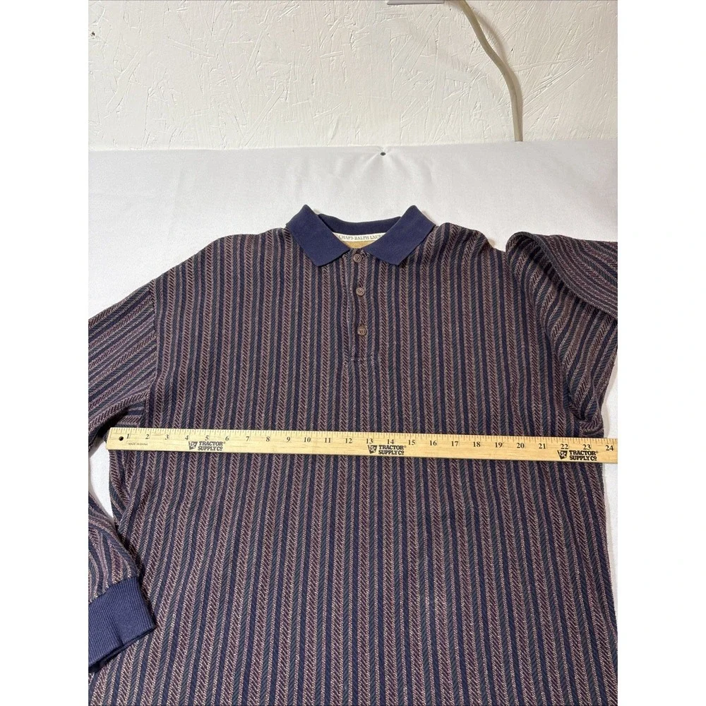 Polo Ralph Lauren Pull Over Mens Small Over Sized 1/4 Button